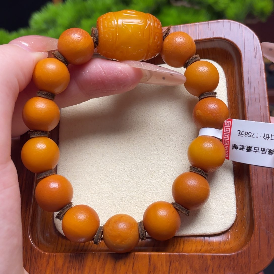 蜜蜡手链未镶嵌手串