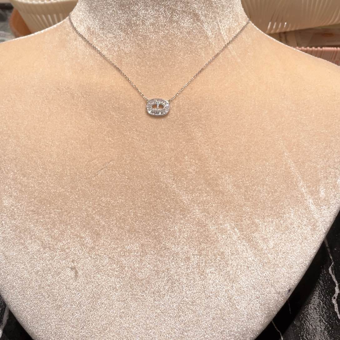 合成立方氧化锆坠链均925银