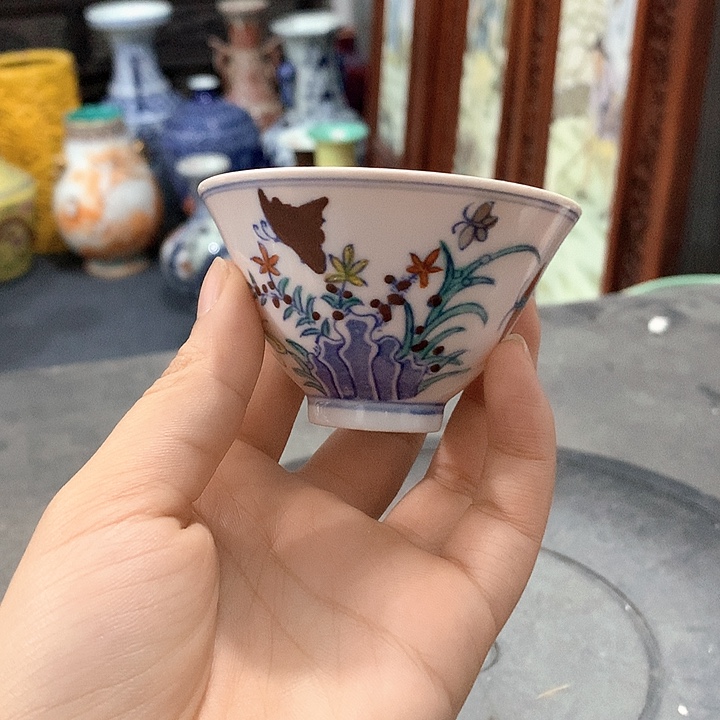 陶摆件青花陶瓷摆件