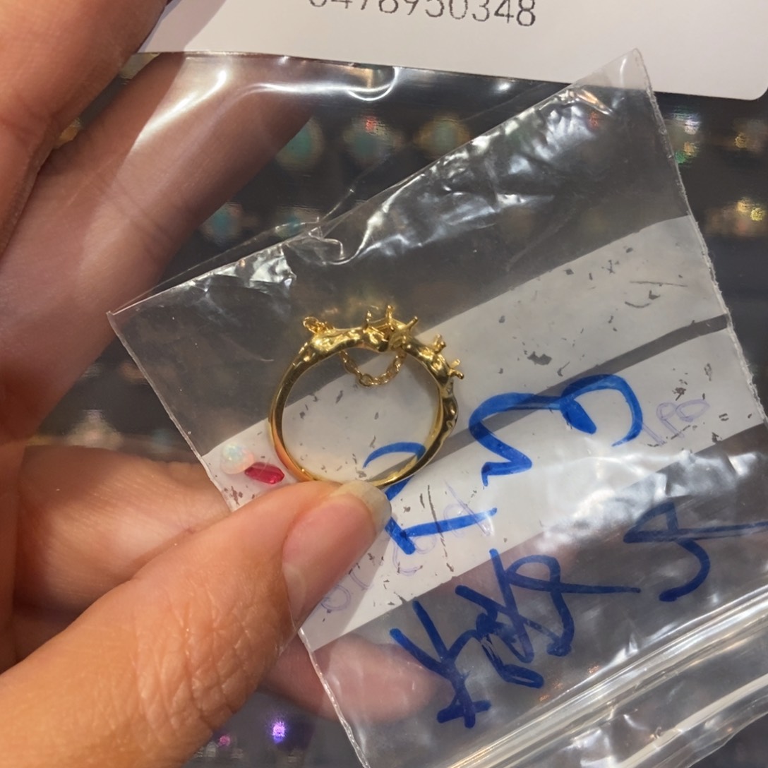 欧泊戒指欧泊未镶嵌椰****计