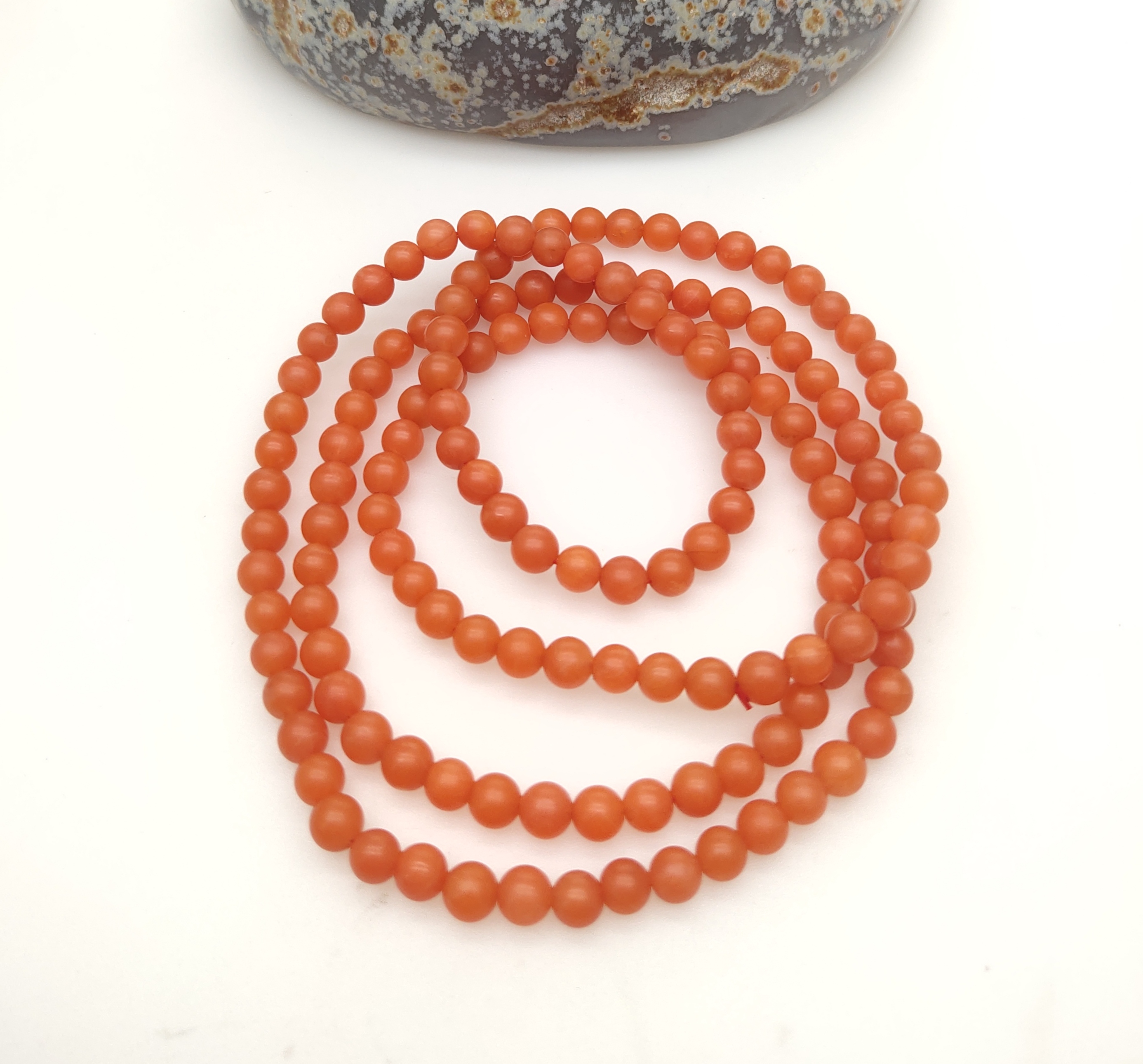 5mm 南红多圈手链 保山南红圆珠手链 珠宝