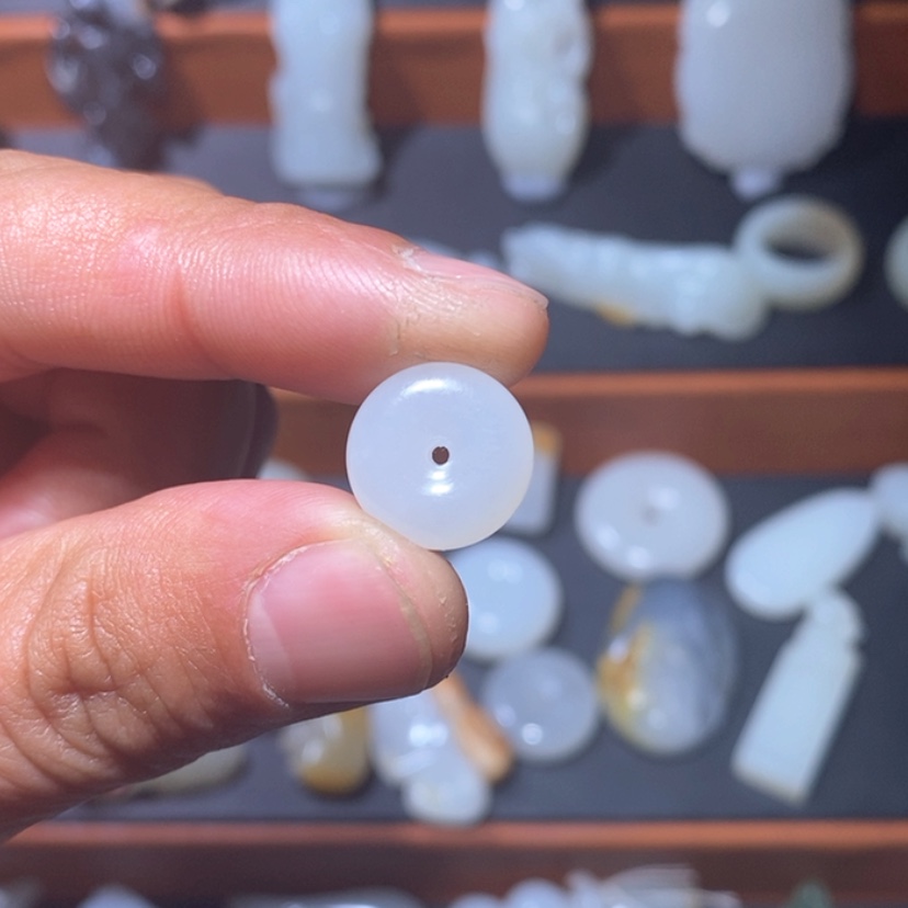 【闪购商品】和田玉白玉平安扣.料子细腻油润未镶嵌