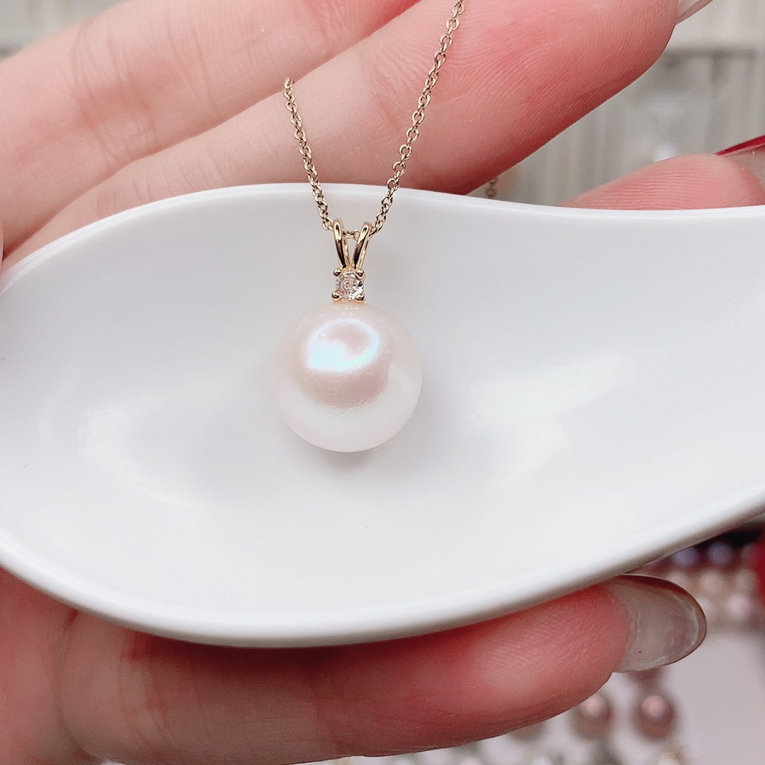 淡水珍珠吊坠(赠链)合金