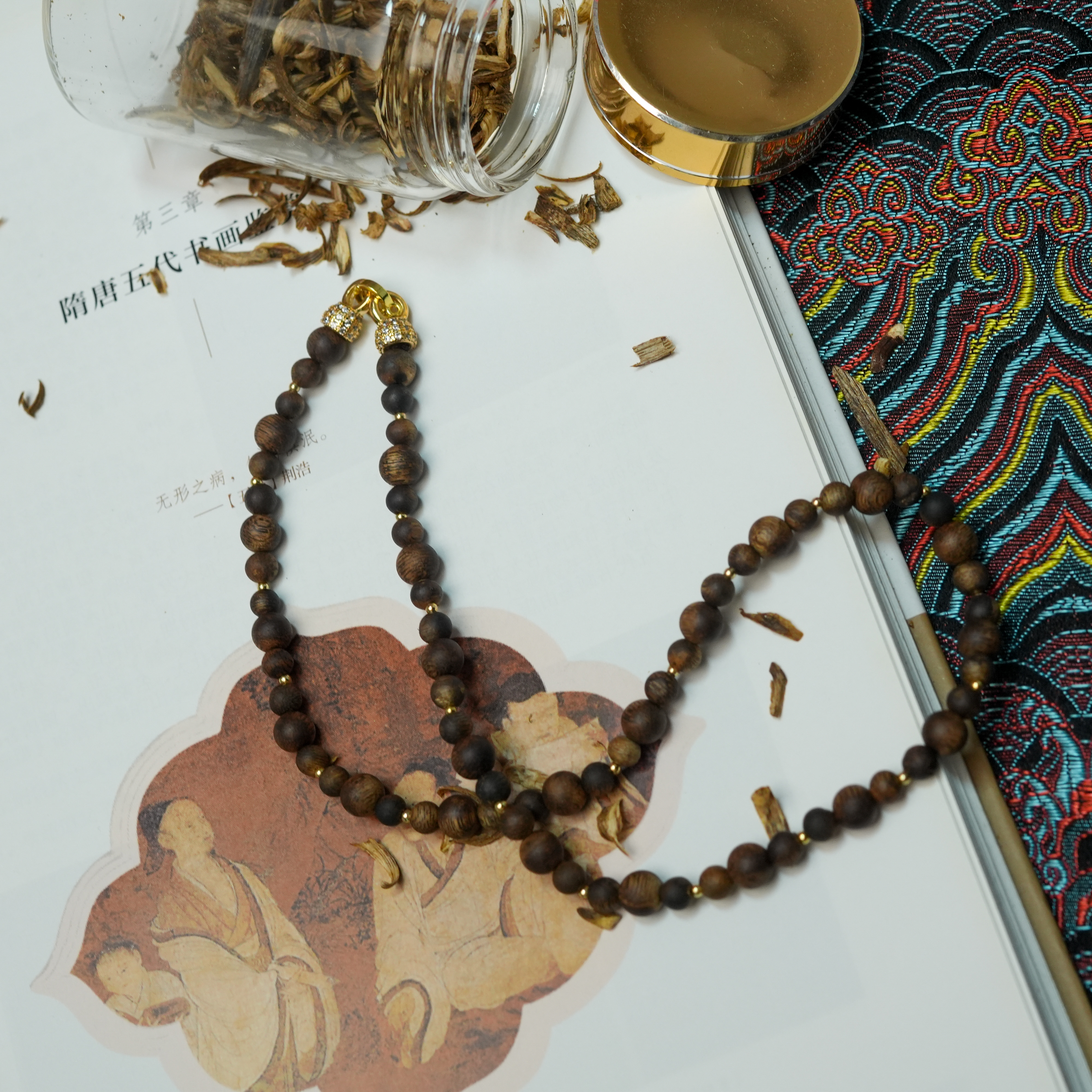 沉香海南尖峰岭沉香 项链多样性发一