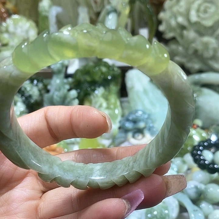 岫玉岫玉56口径未镶嵌