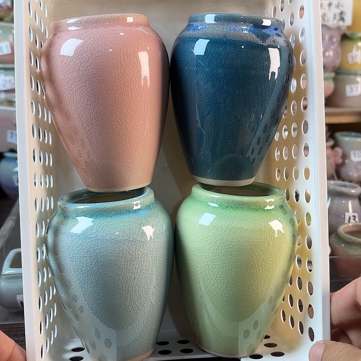 红陶量货/口5高11深浅搭配发4