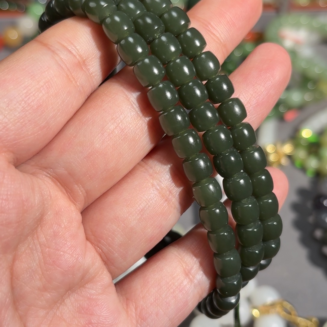 和田玉手串未镶嵌