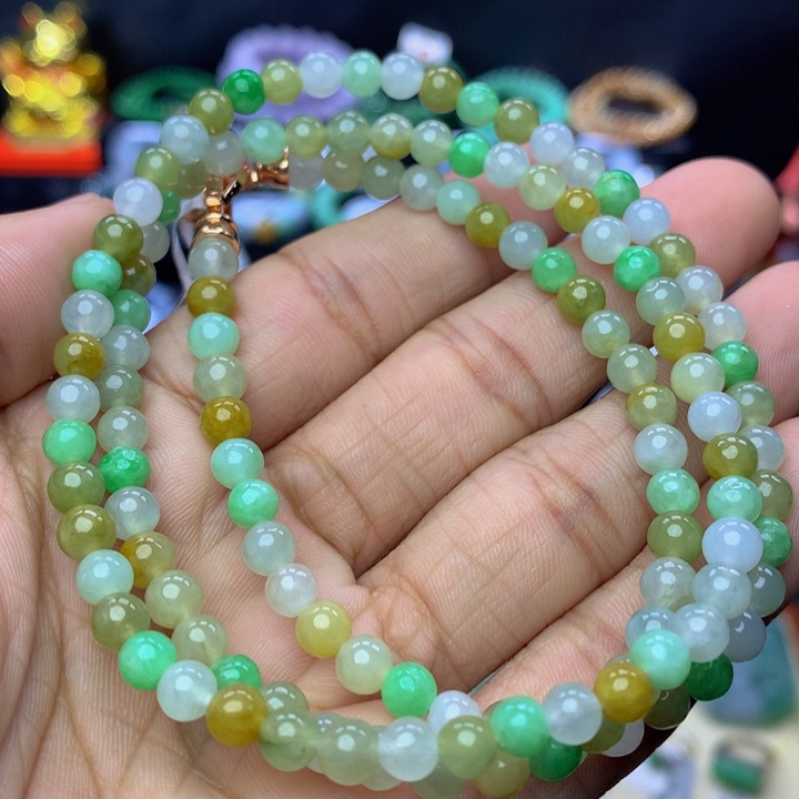 翡翠手链未镶嵌翡翠 5.5