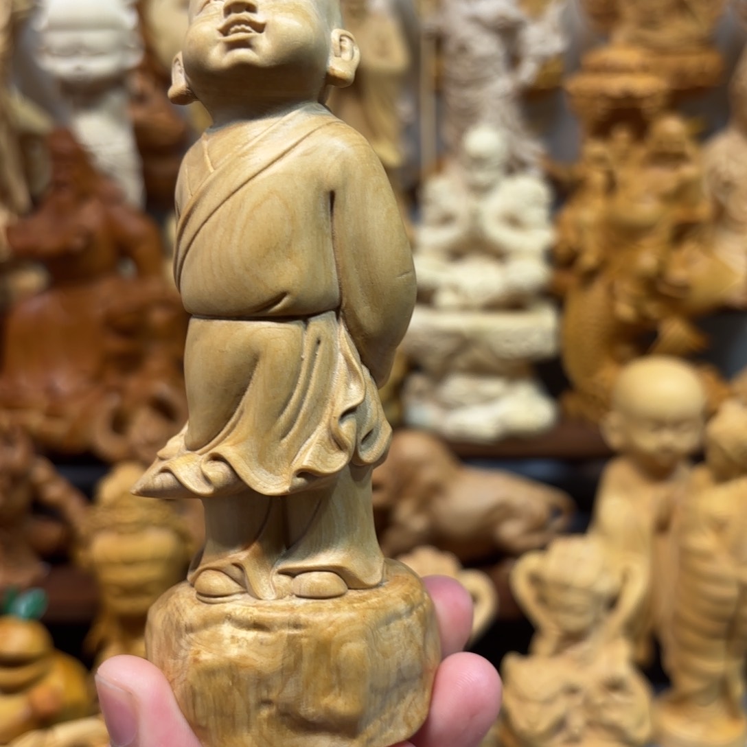 黄杨木黄杨木瑕疵和尚