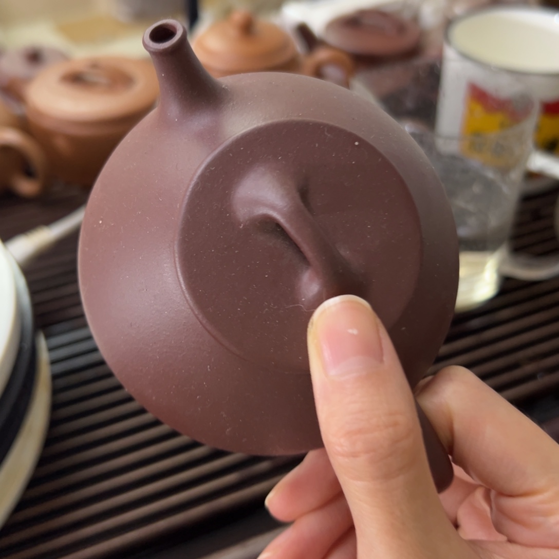 ****云紫砂茶壶底槽清石瓢单壶