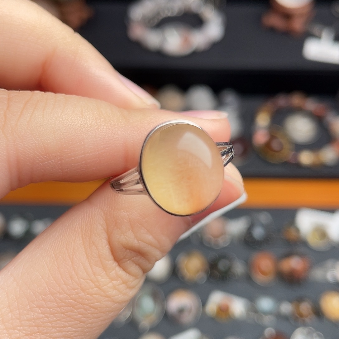 水晶戒指银S925镶嵌11111