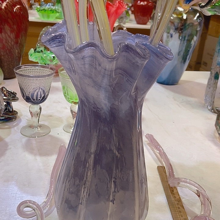 无铅玻璃琉璃花瓶高31口15