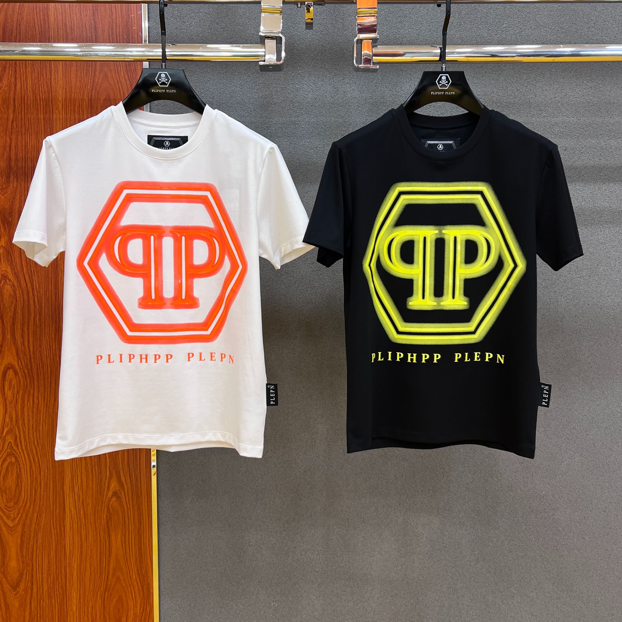 PLIPHPP PLEPN正品PP 圆领高奢修身男士短袖t恤时尚百搭印花 1669