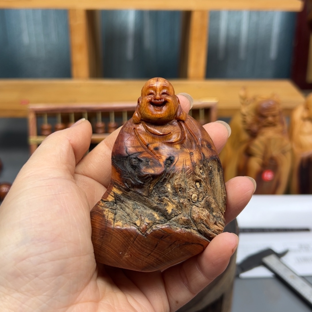 鹰***9柏木崖柏木摆件手把件，