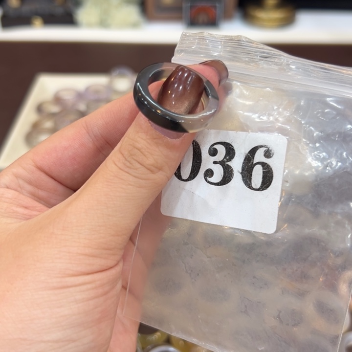 玛瑙/玉髓合金戒指36港18