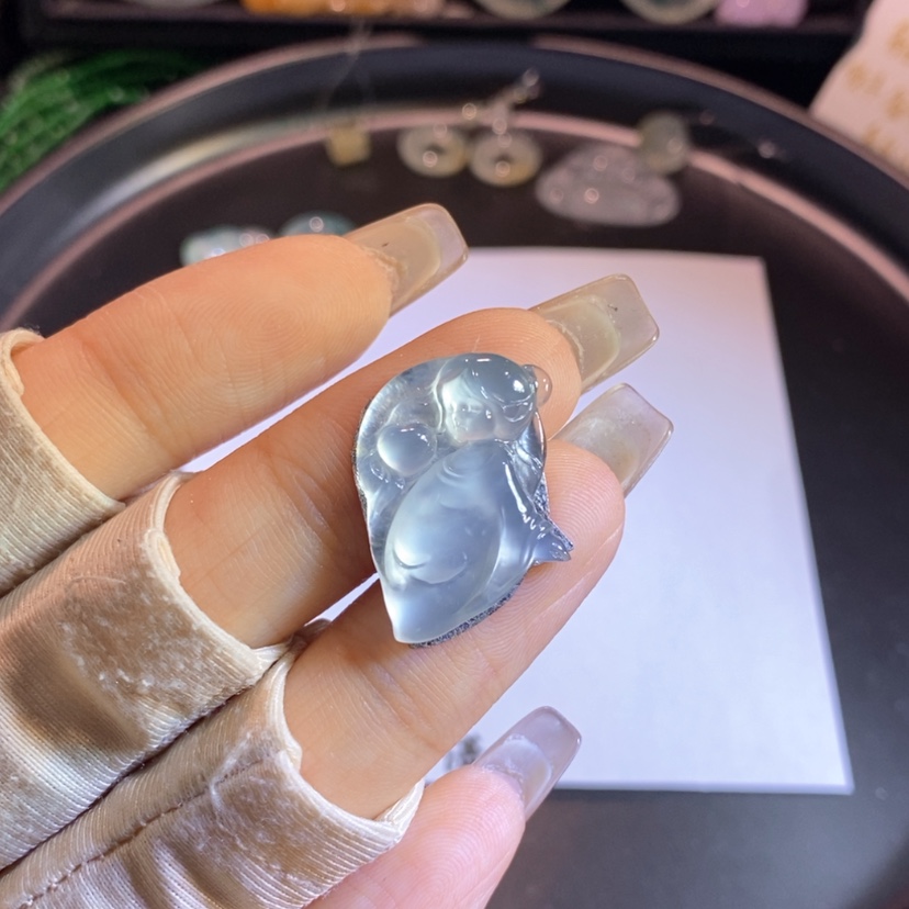 【闪购商品】翡翠挂件未镶嵌仙子