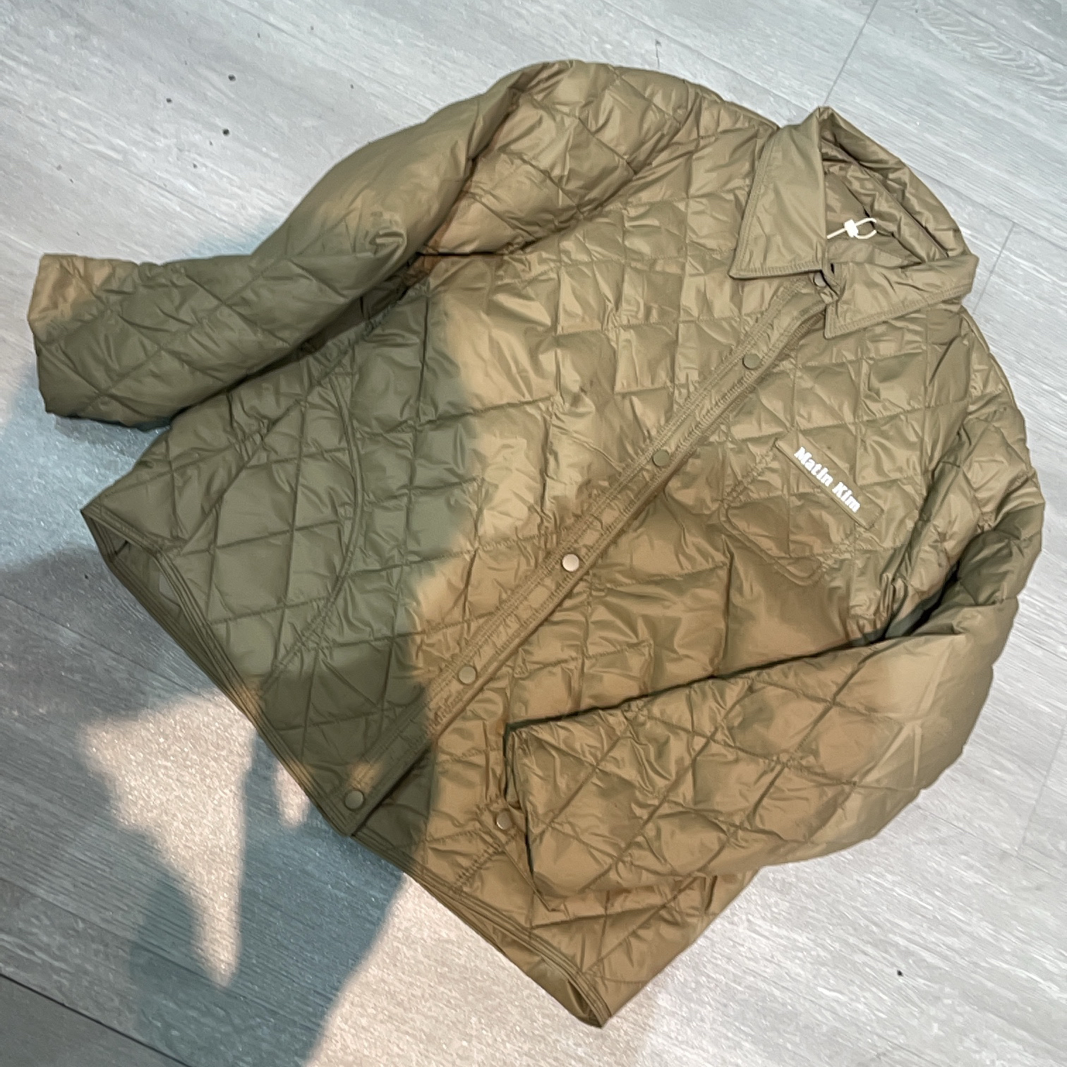 休闲秋冬菱格胸前字母口袋（部分无字母）时尚百搭羽绒服-果梓377