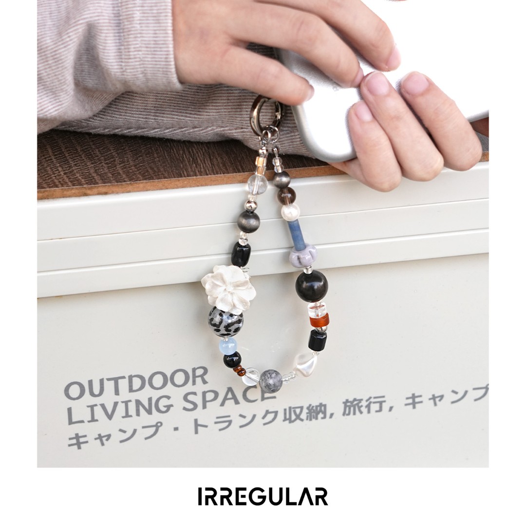 【达人】IRREGULAR手机挂绳链条短款高级短款防盗手机挂链手腕款