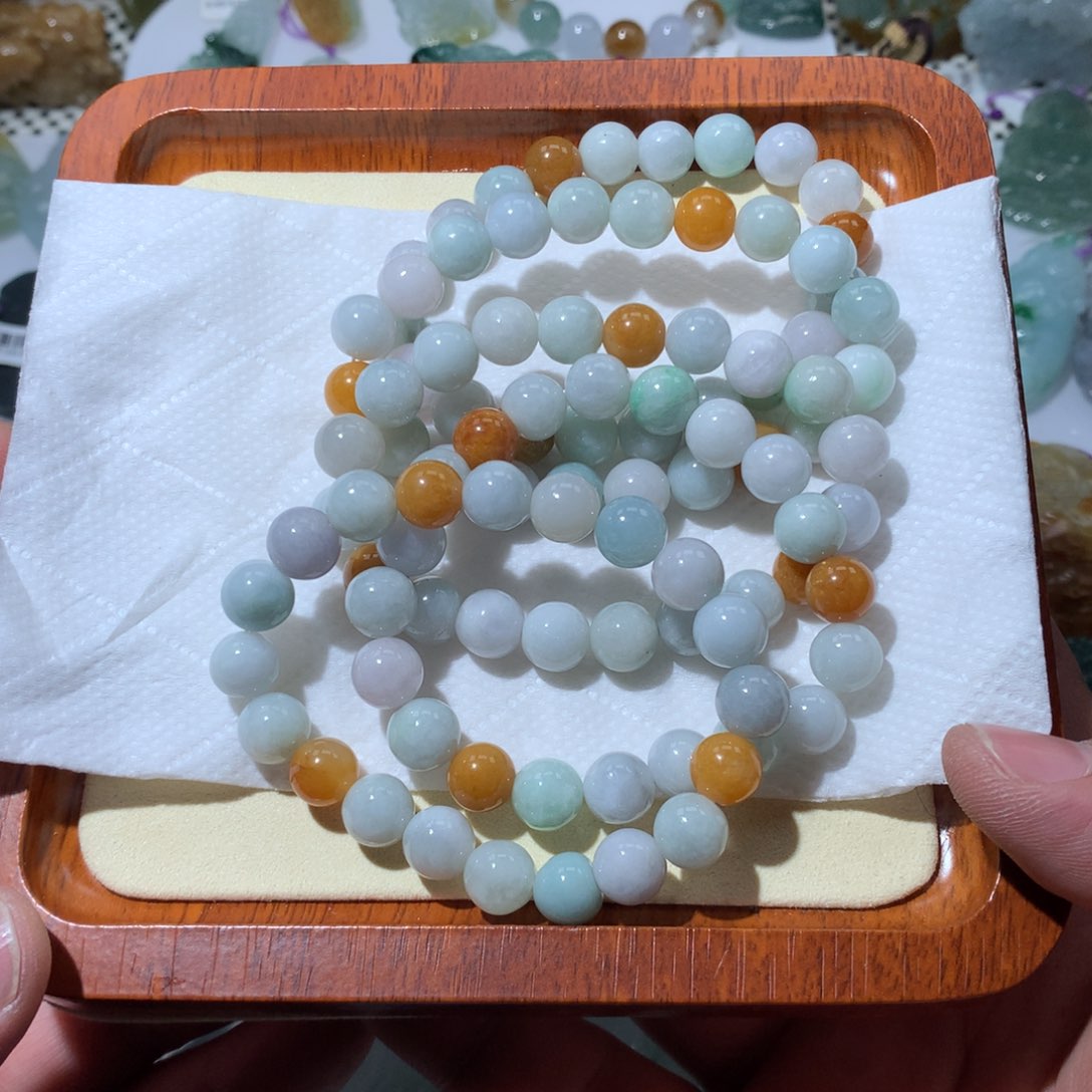 翡翠项链未镶嵌天然随机1