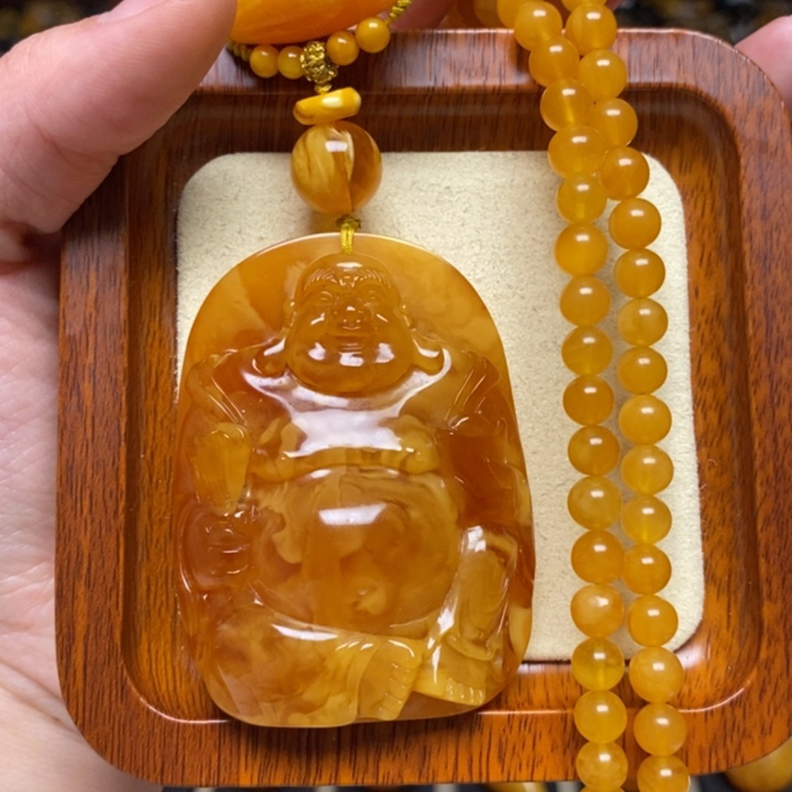 【闪购商品】蜜蜡颈饰未镶嵌项链
