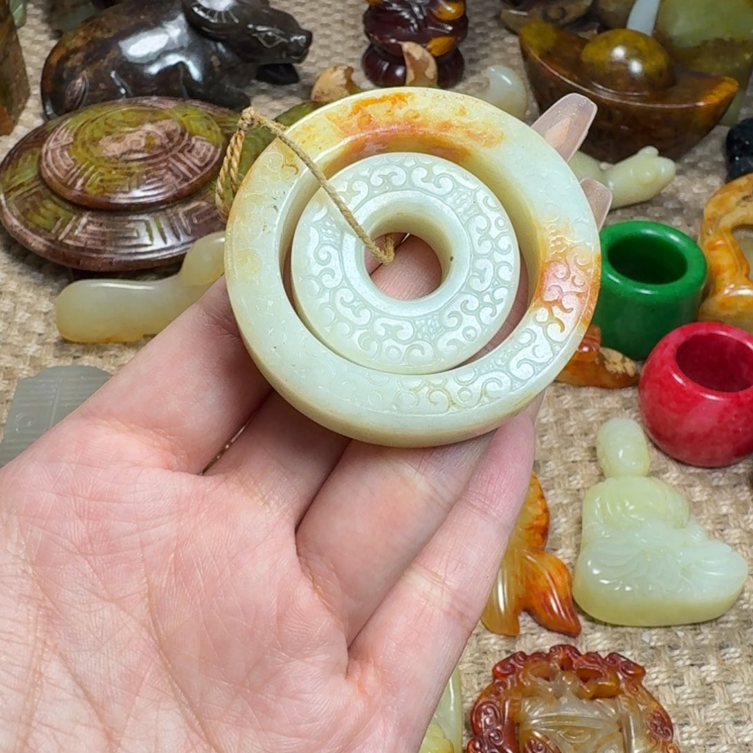 白玉菩提吊坠挂件