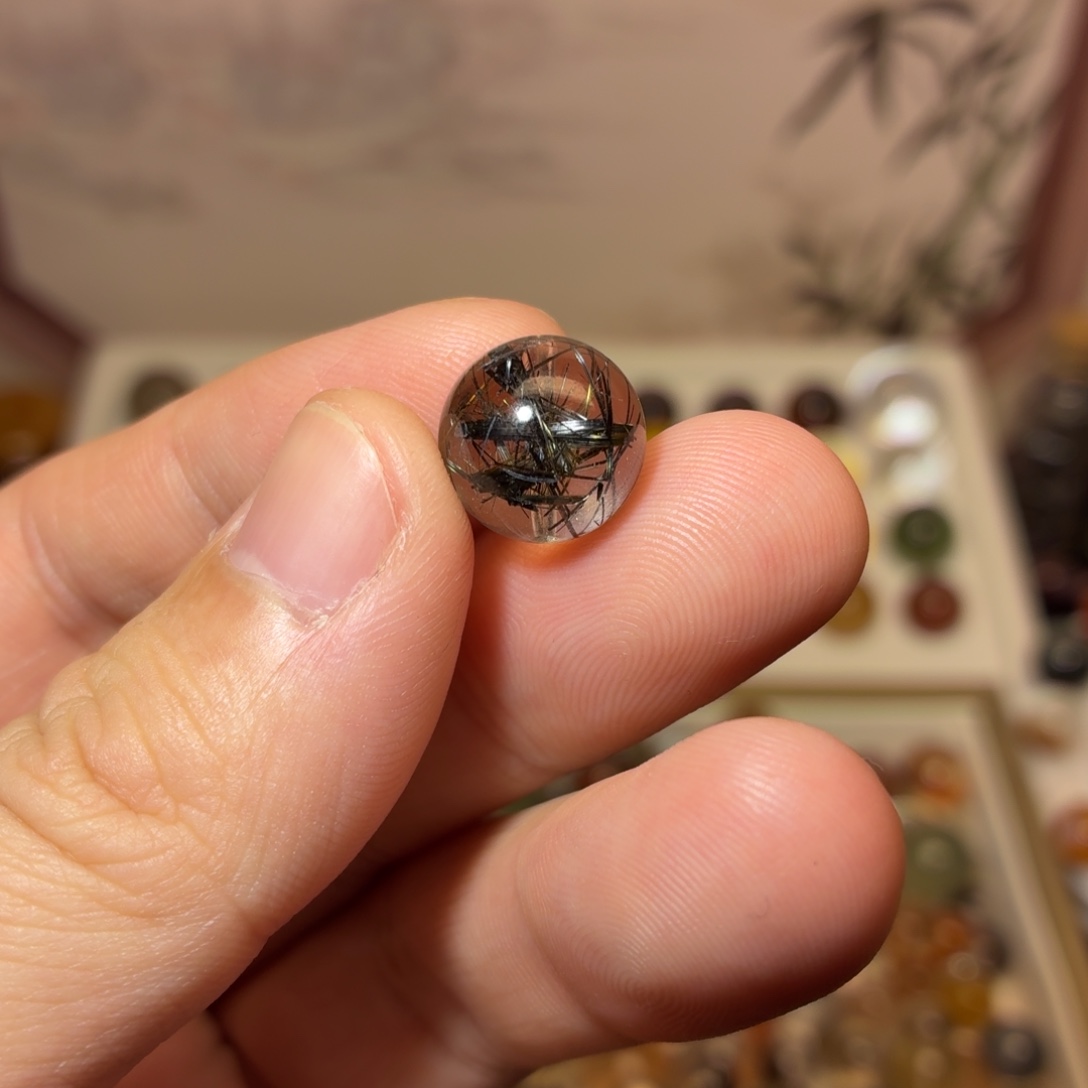 未镶嵌水晶手串12.3黑铜发