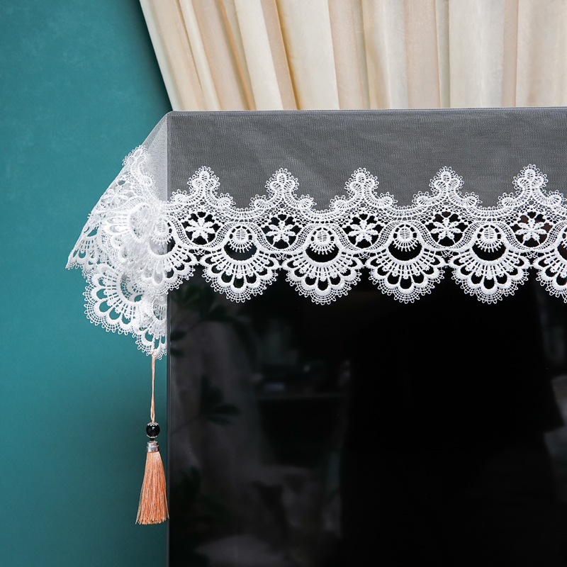 151s（40*160cm）网纱雪山白蕾丝桌旗盖巾