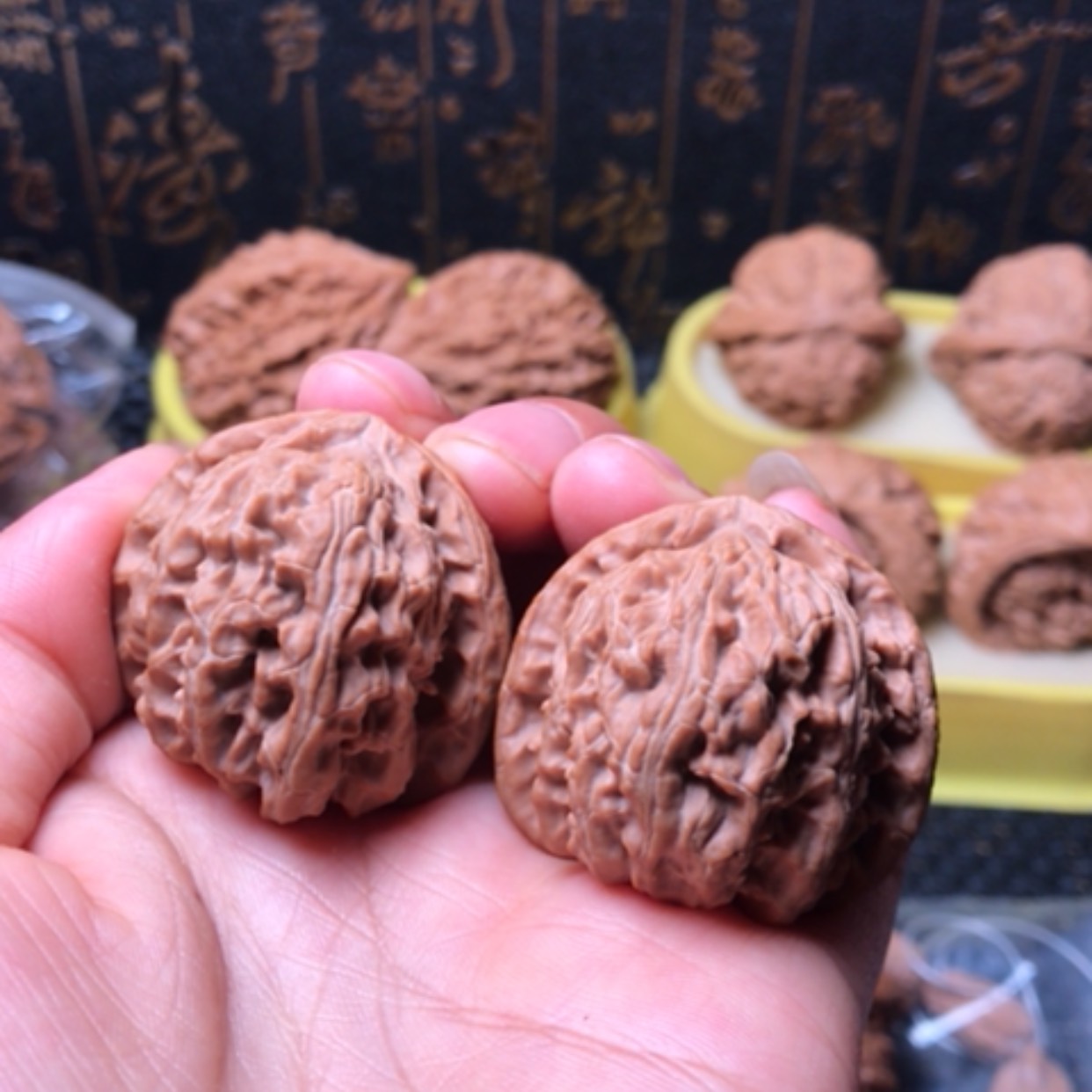 【闪购商品】核桃手串/手链三角白尺寸37