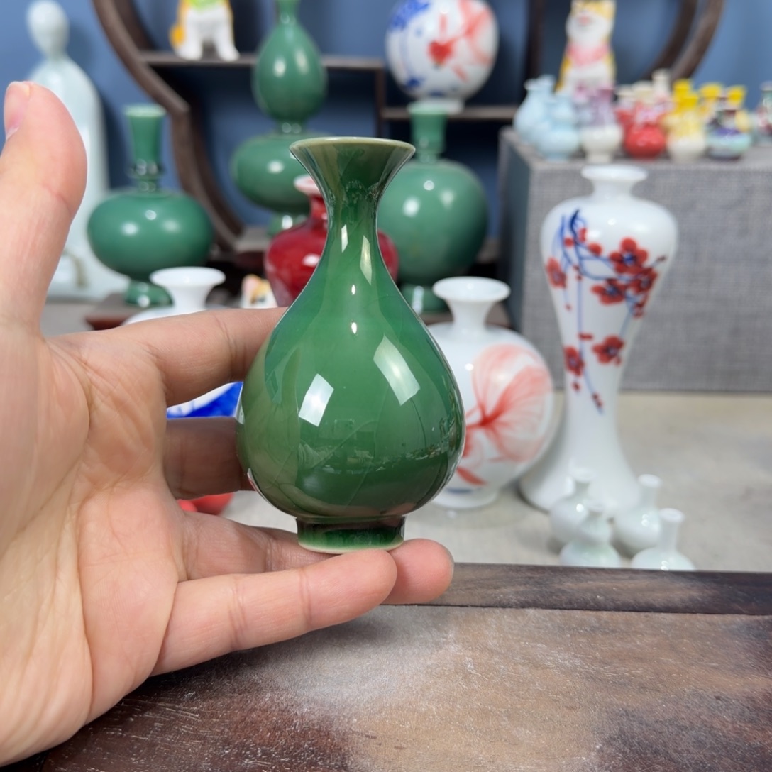 陶瓷手工小花器摆件