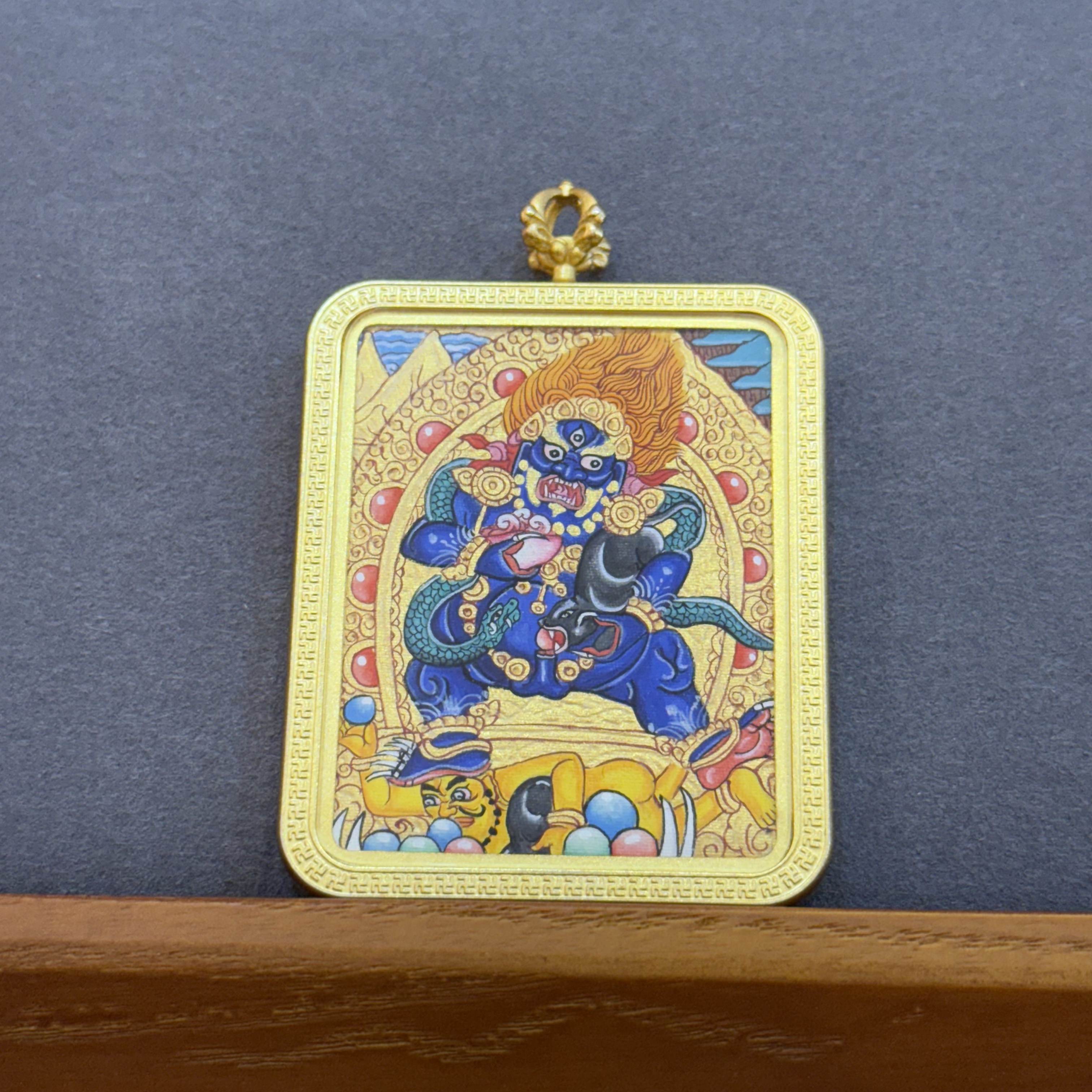 黑财神-西藏纯手绘唐卡