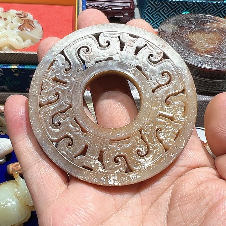 和田玉挂件未镶嵌九*