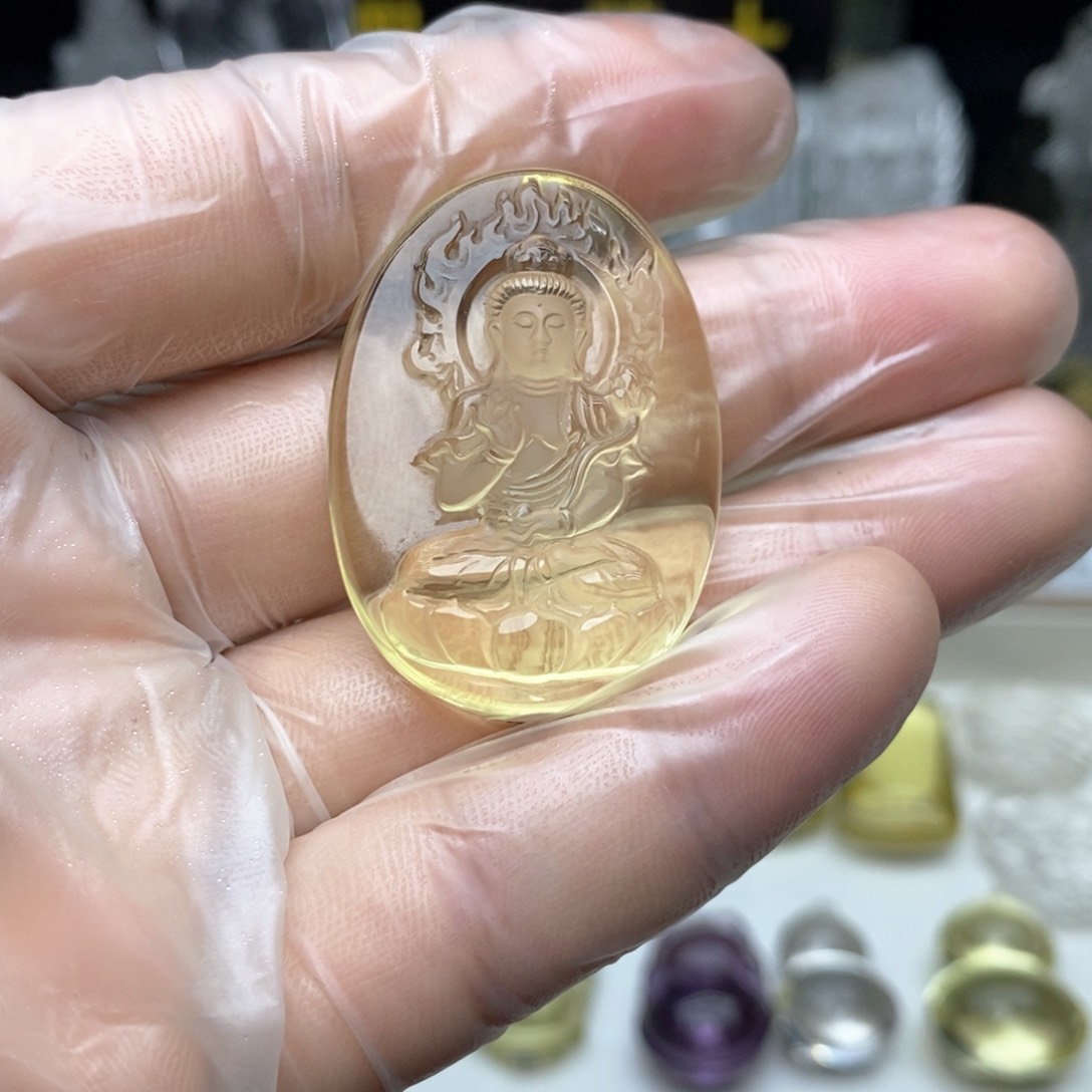 水晶颈饰未镶嵌优****计