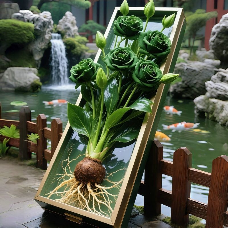 【遇水即活】浓香水培玫瑰种球室内懒人水培植物水养办公室绿植盆栽
