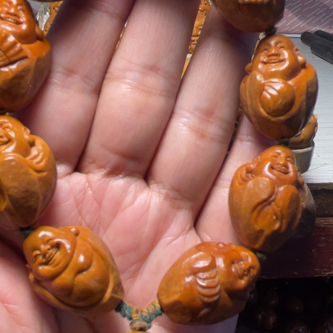 橄榄核手串/手链2.0铁核回血包衣弥勒