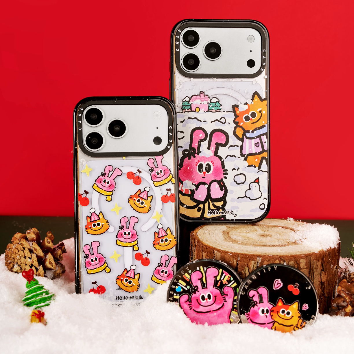 【C联名Hello奶丝兔】17ProMax手机壳苹果iphone16pro卡通15网红14