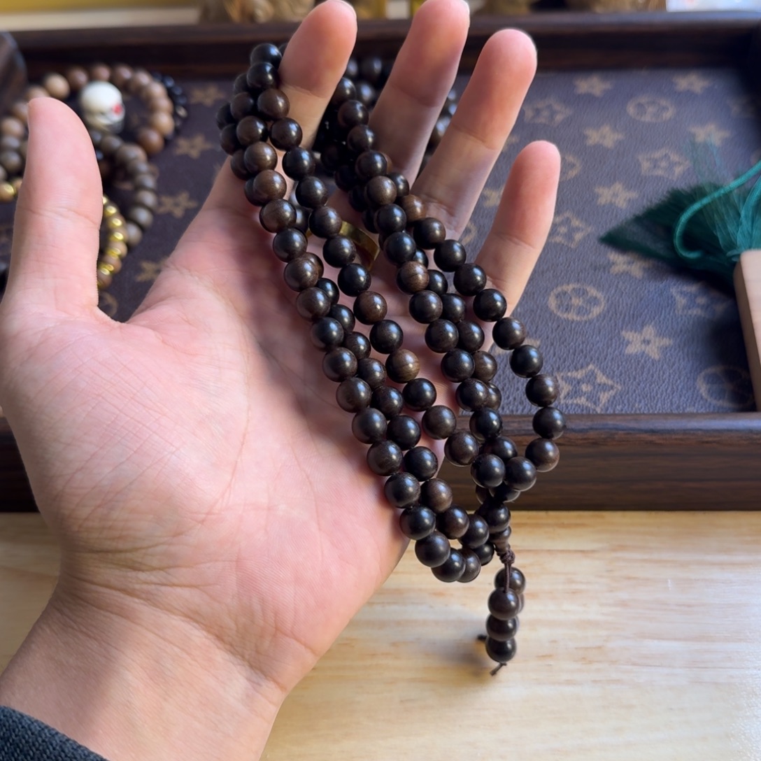 檀香木手串/手链太妃糖系列0.8 阴沉沉水百年料