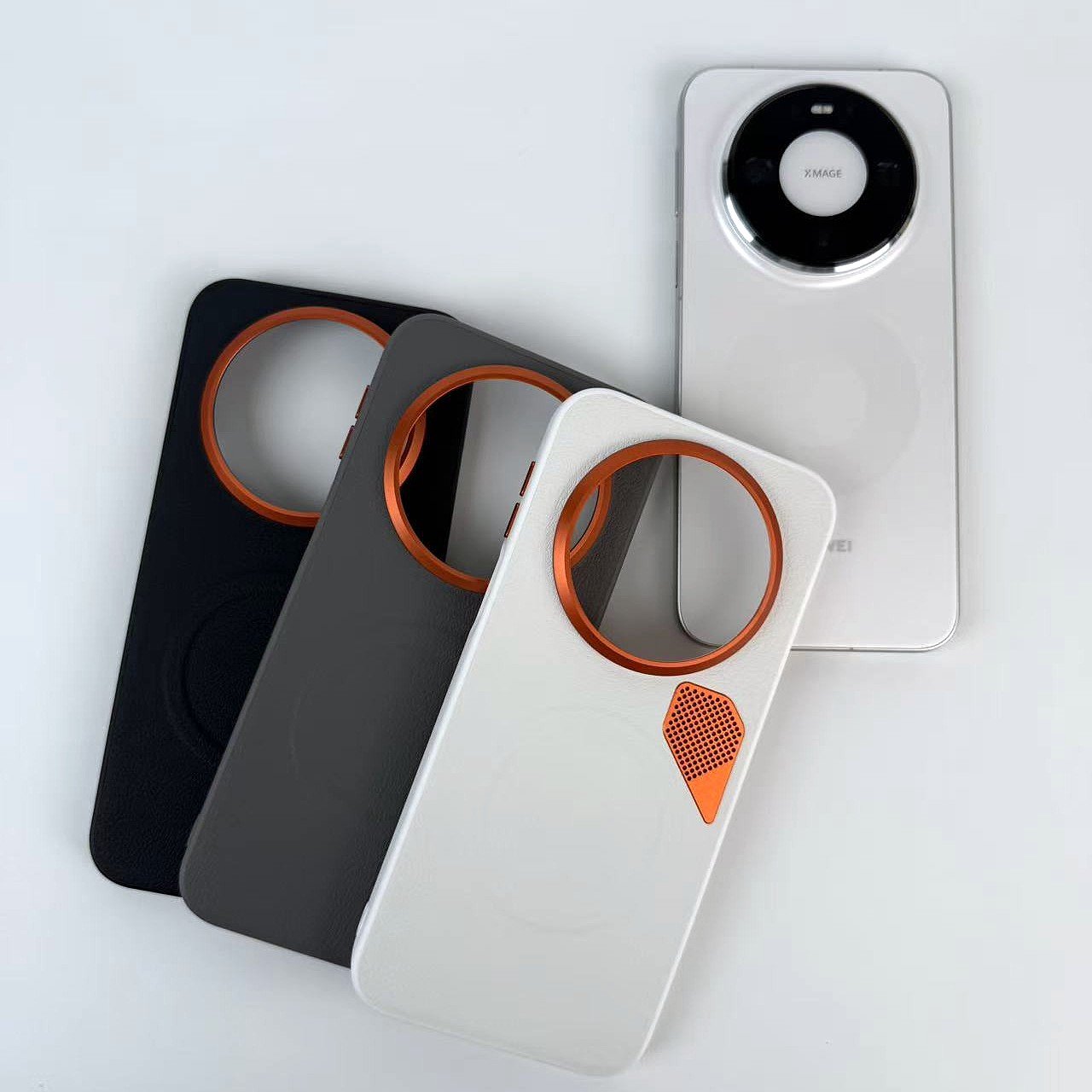 适用于华为mate80promax素皮磁吸散热手机壳华为mate80pro保护套