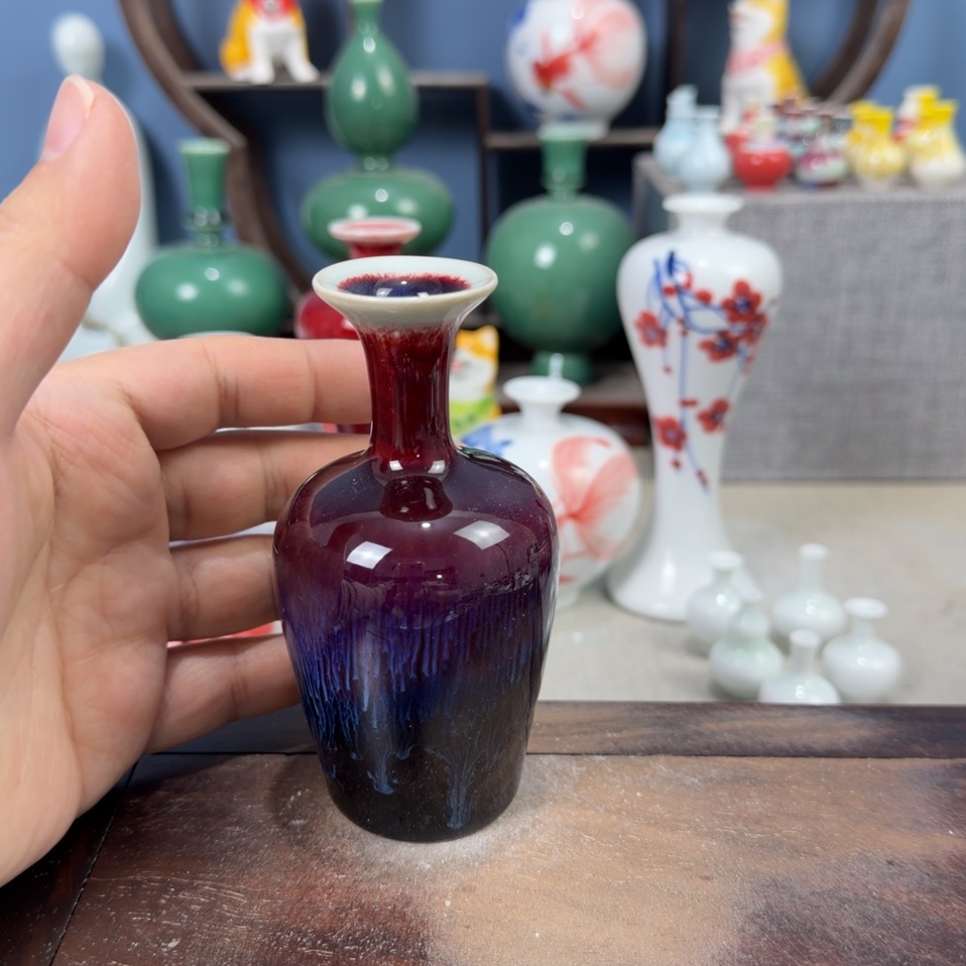 陶瓷手工小花器摆件