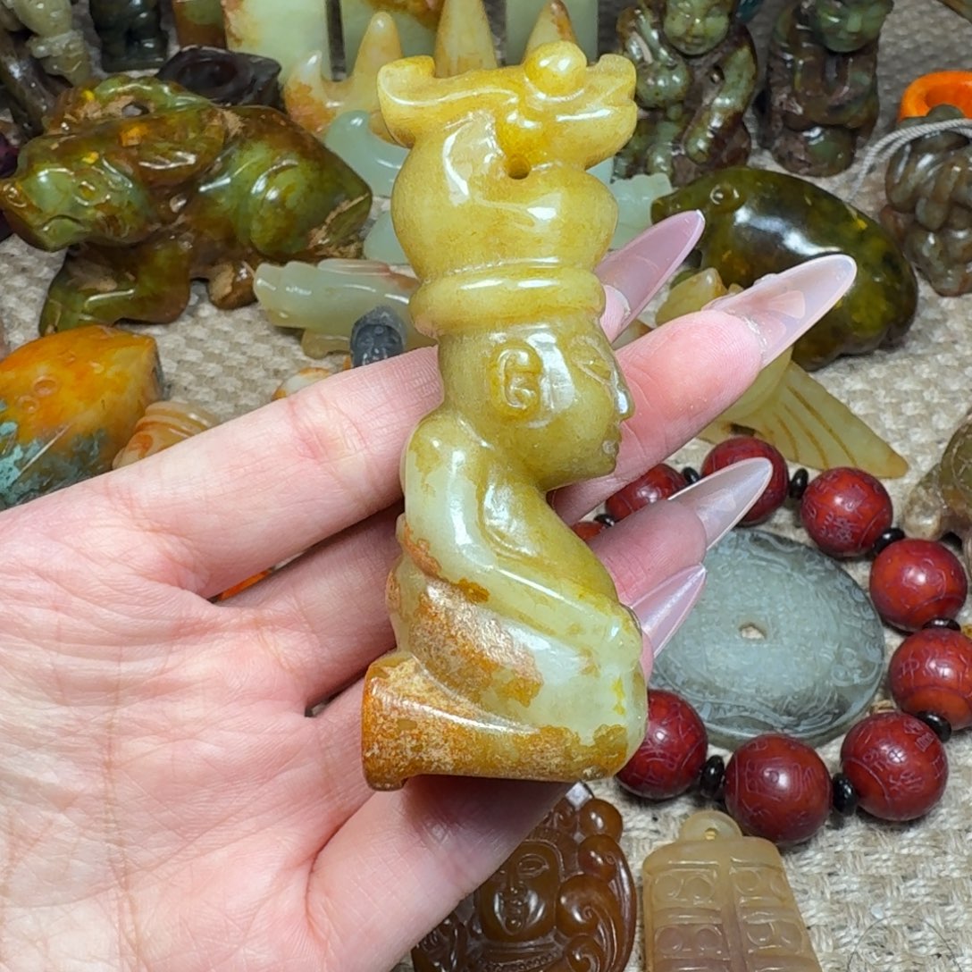 吊坠白玉菩提挂件