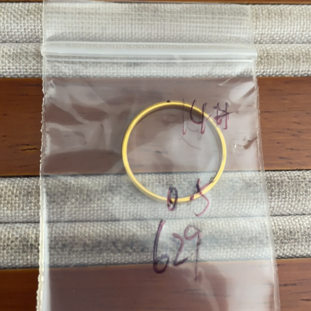 克重0.5 14号 猫眼戒指 足金999