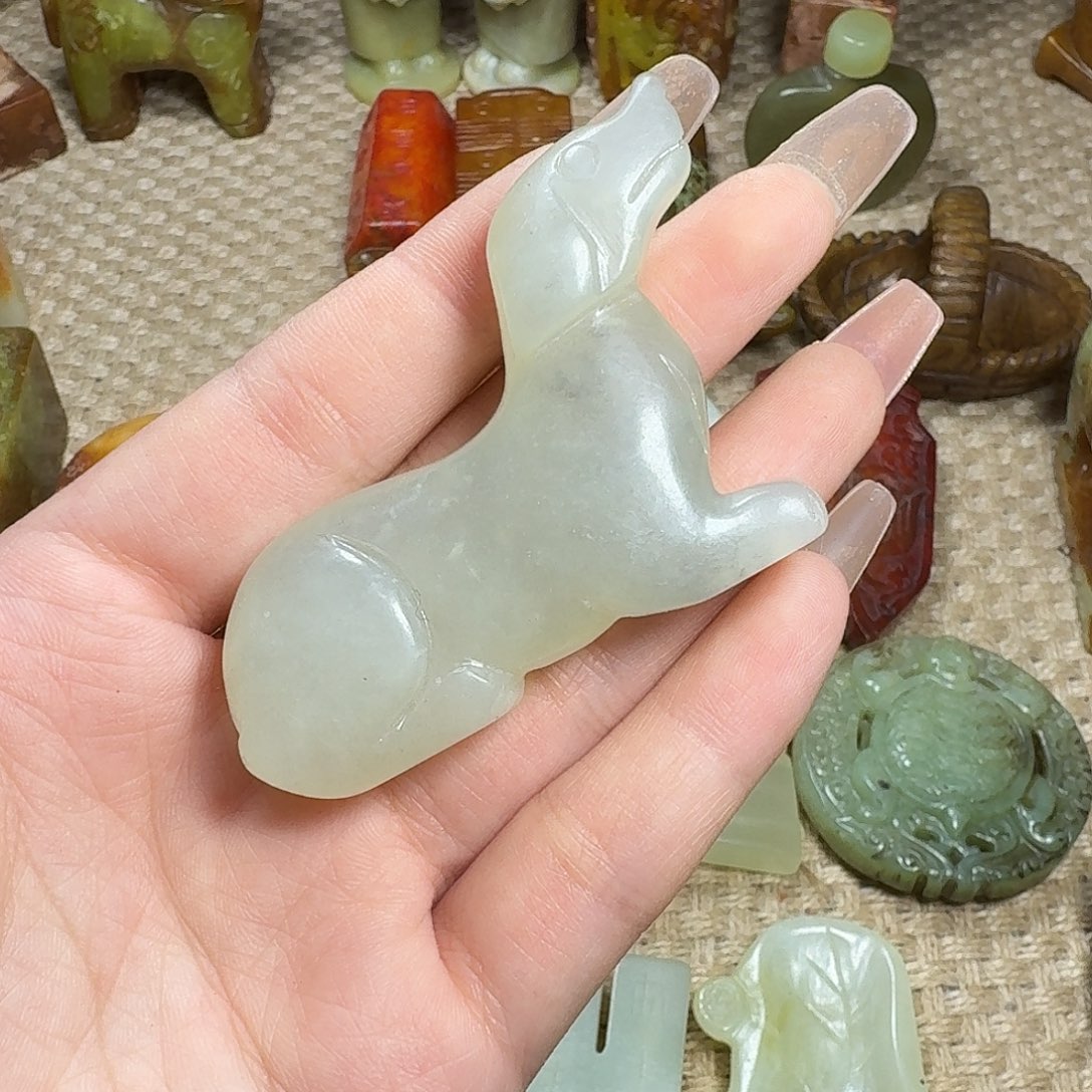 白玉菩提吊坠挂件