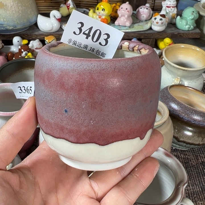 活动价30包邮景德镇手工花盆