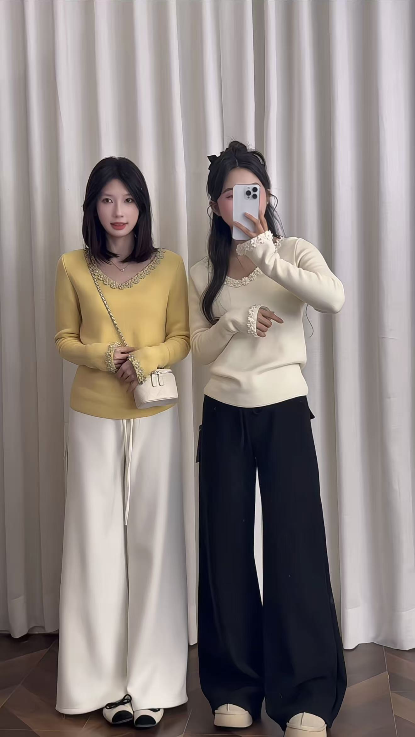 505 韩系百搭简约显高显瘦毛呢休闲裤  泰蜜