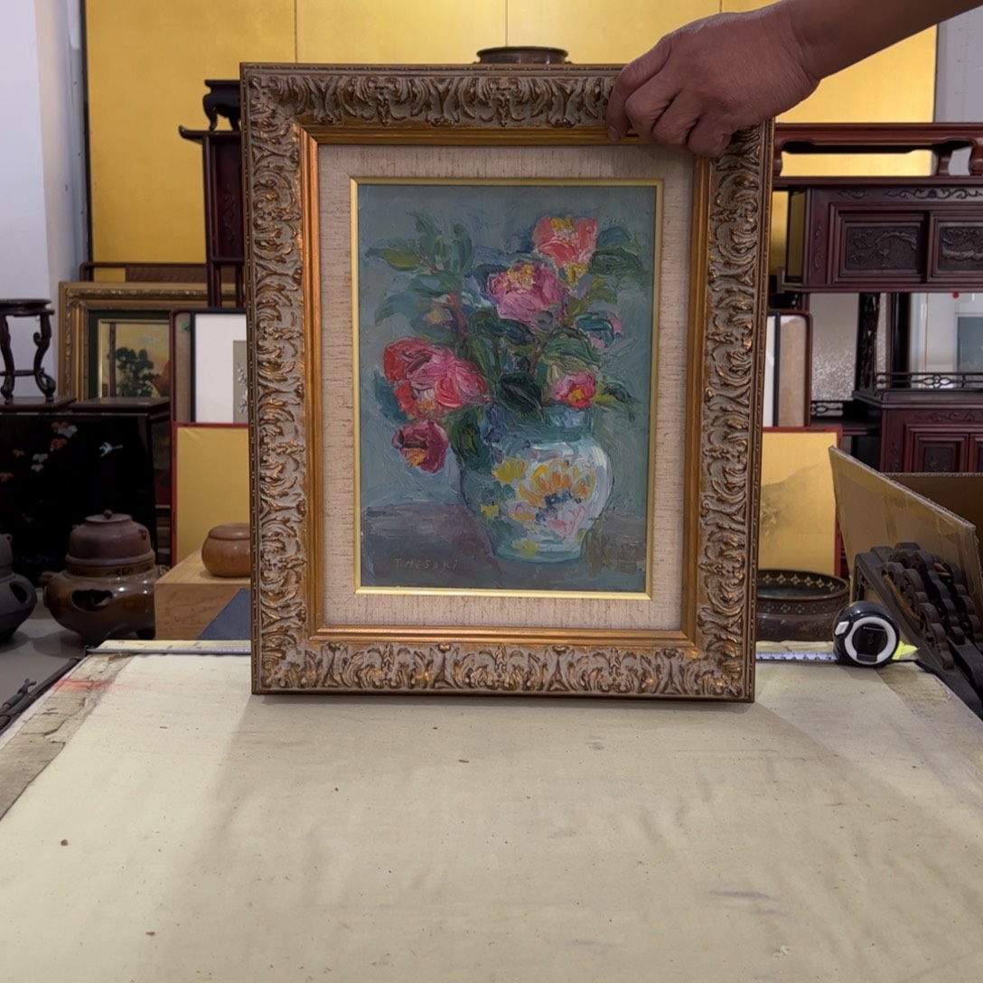 用***9绘画屏风框画茶空间设计