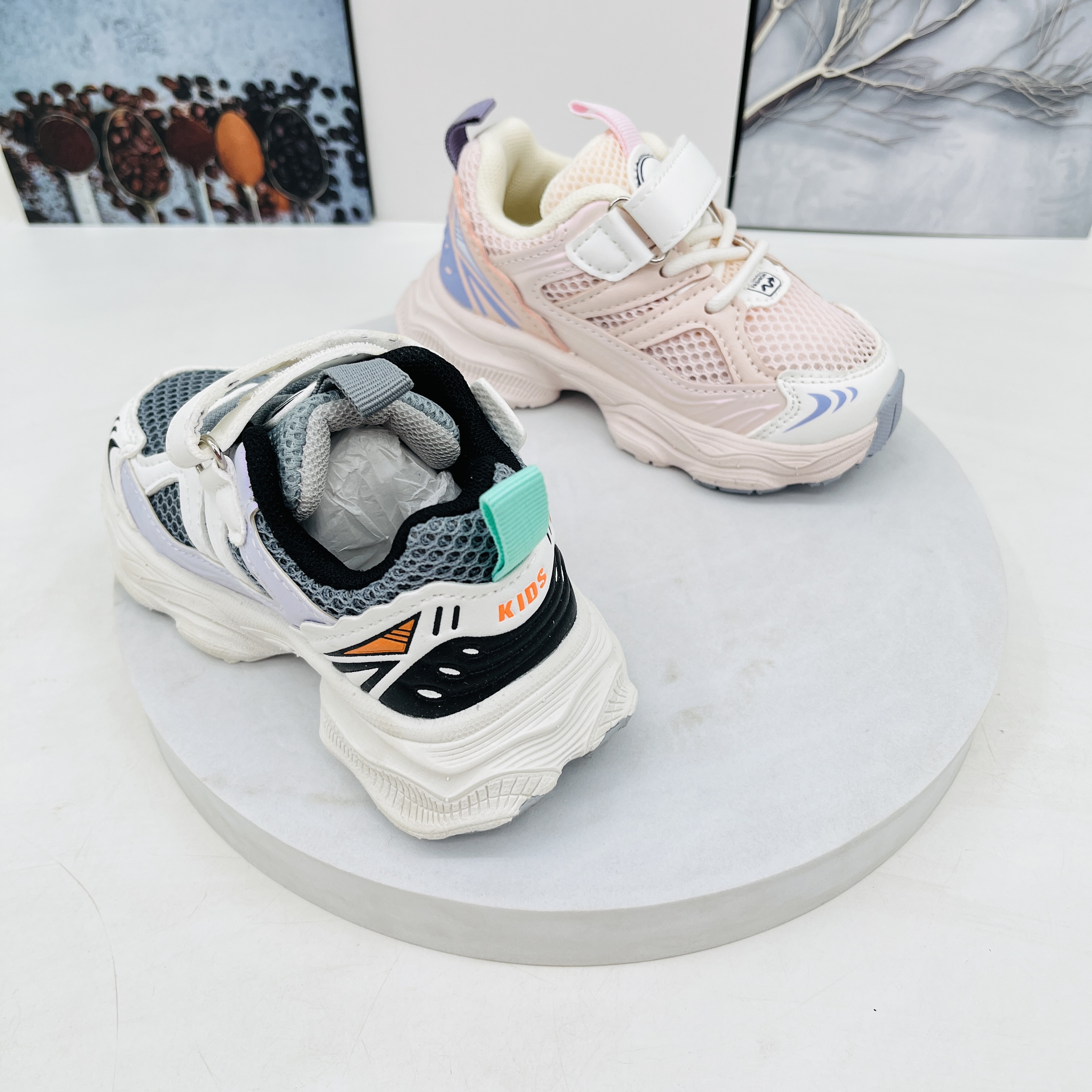 A4区03087夏季儿童透气休闲单网鞋