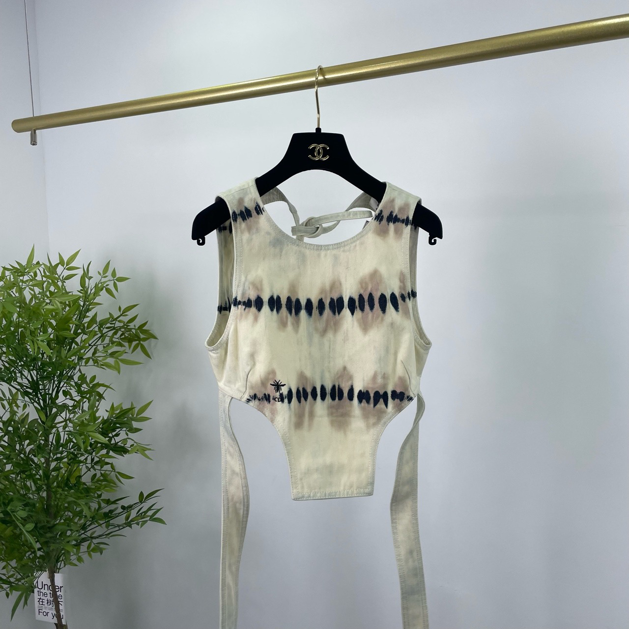 99新 DIOR/迪奥 扎染牛仔背心 F36码/95新/无配件 YM0403