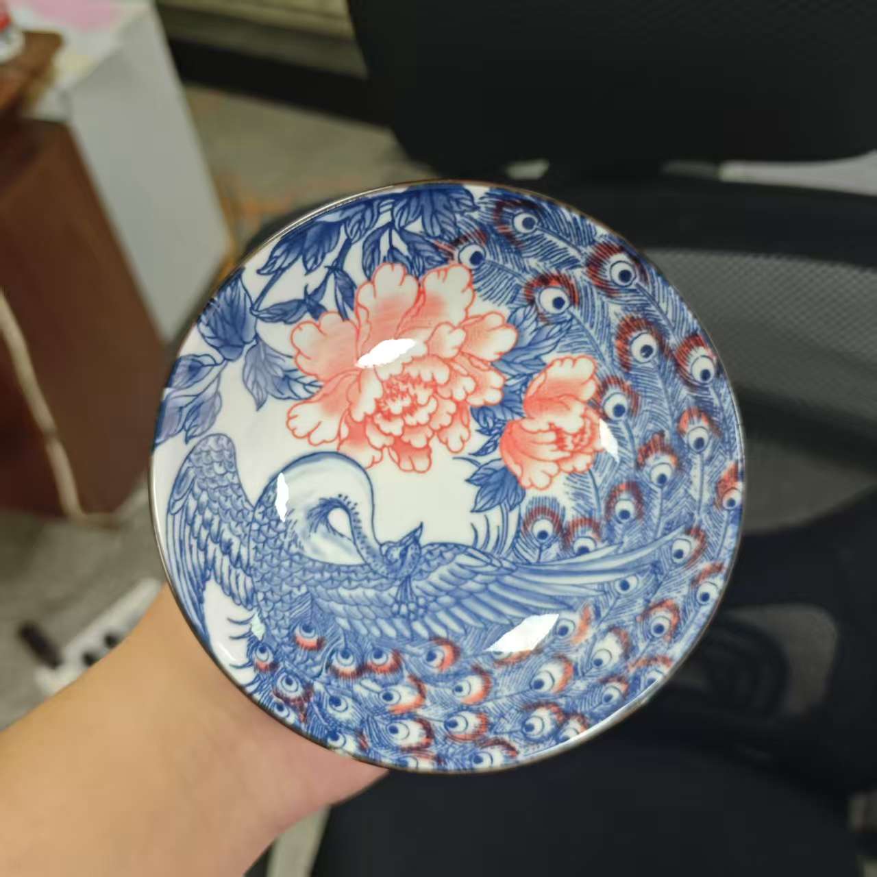 闪购 孔雀果盘陶瓷