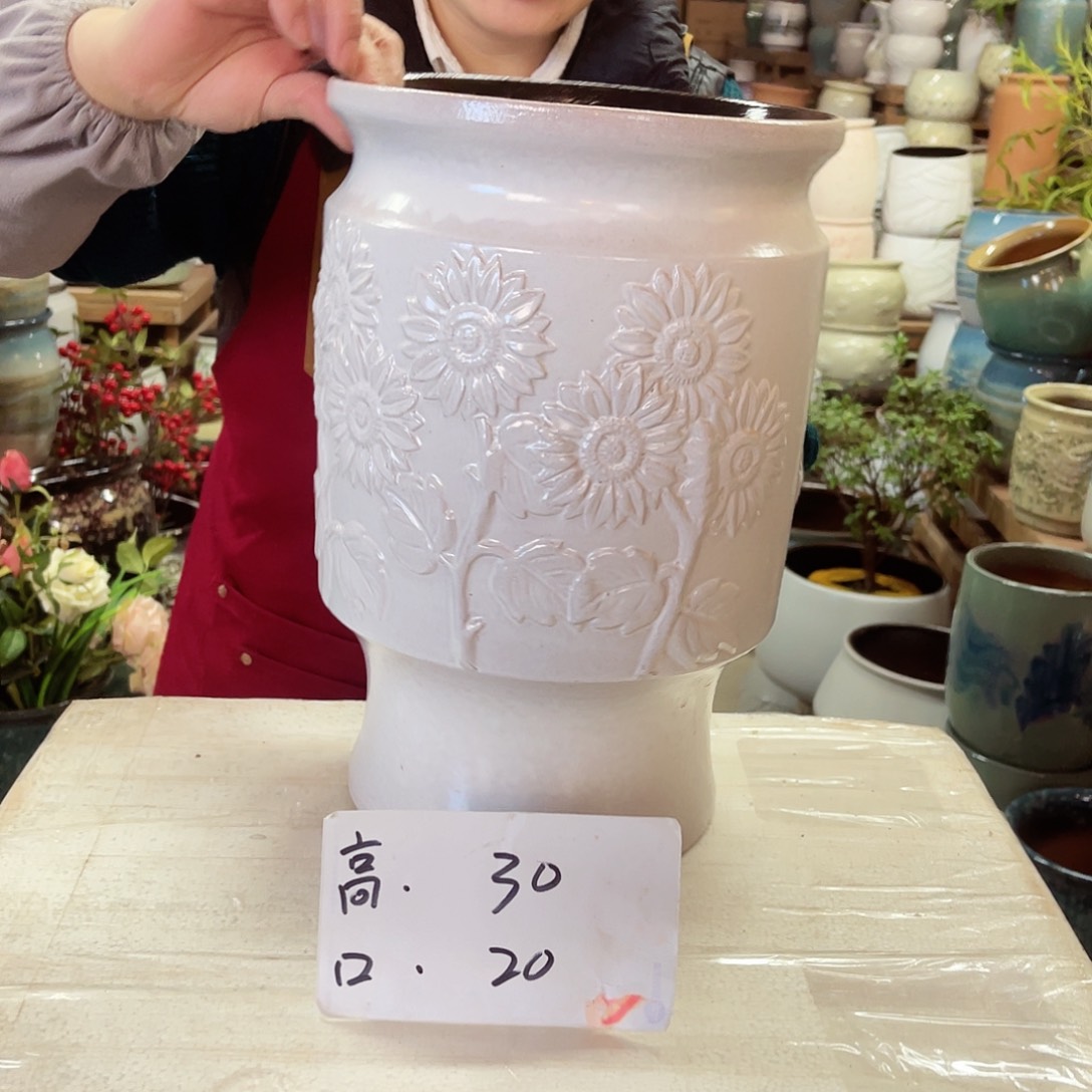 紫砂花盆高度30口径20