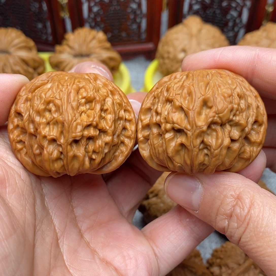 文玩核桃把件全品毕业山地正磨41尺