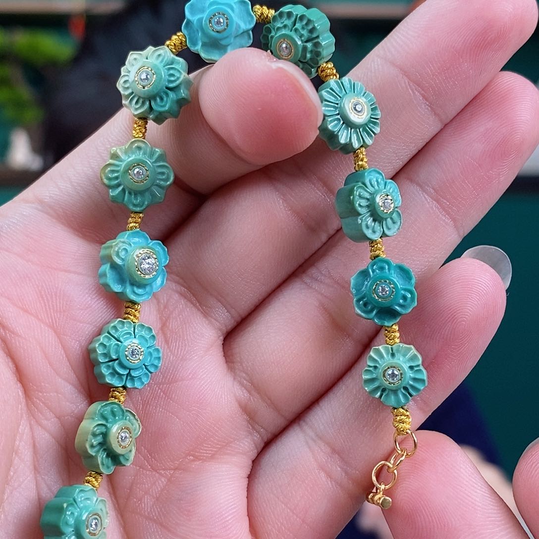 绿松石珠宝奇石未镶嵌